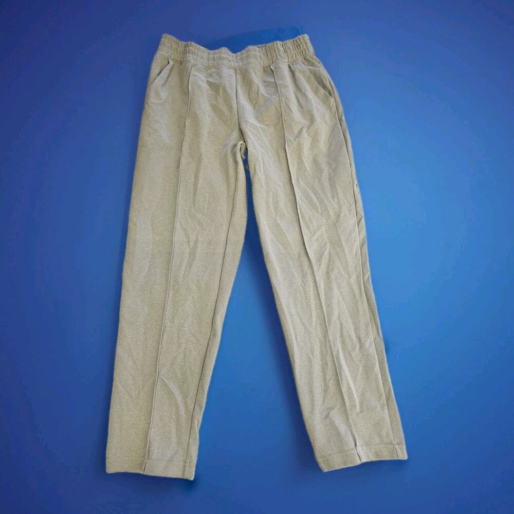 Mondetta Pintuck Straight Leg Pull-On Pants L Knit Lounge Comfort Trousers NWOT